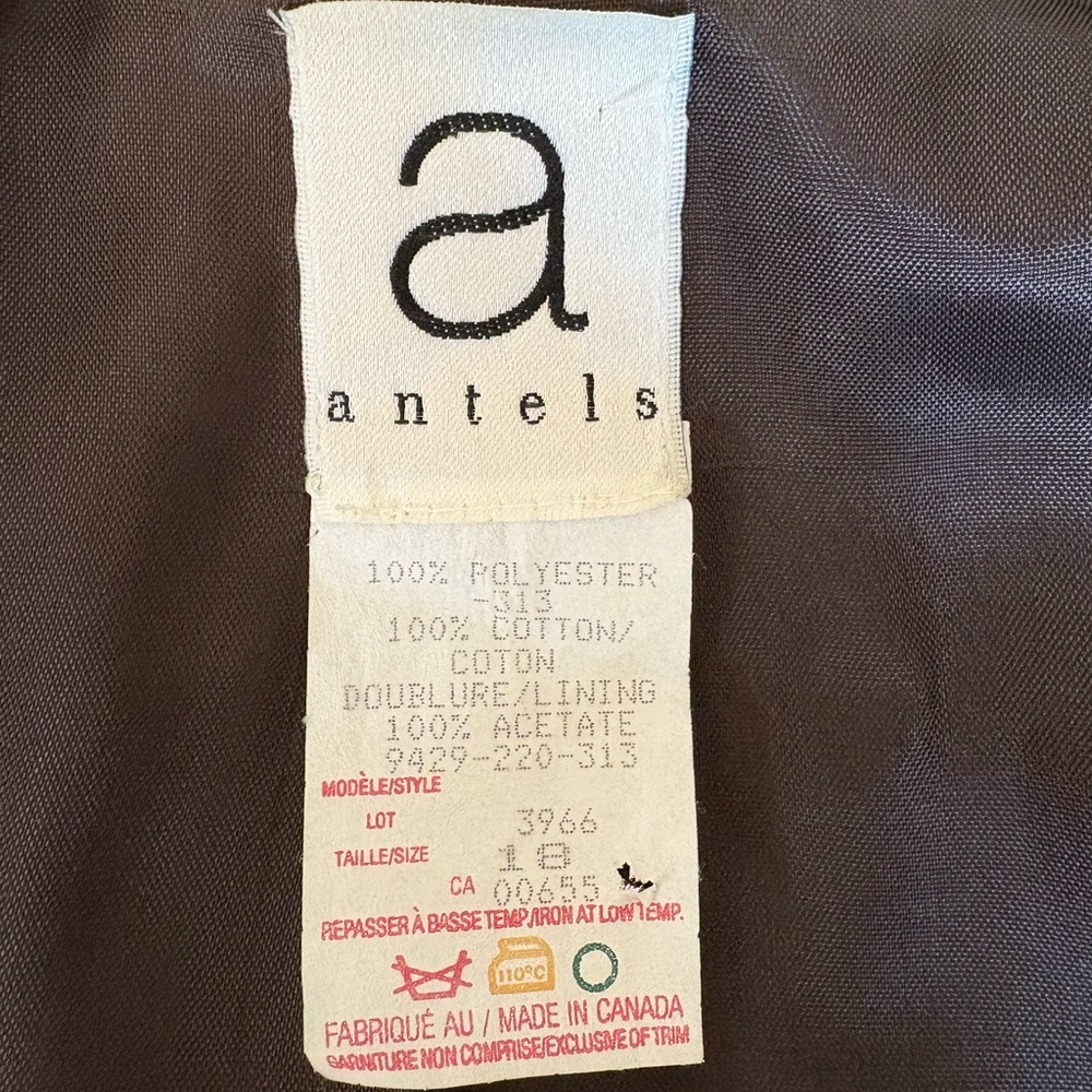 Vintage Antel Blazer with Leopard Collar - Picture 7 of 7
